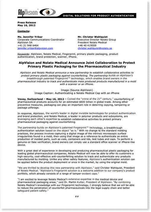 Press releases 6 Press releases 6