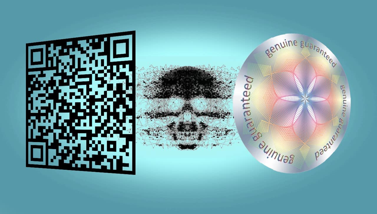 combining hologram and qr codes for counterfeit protection