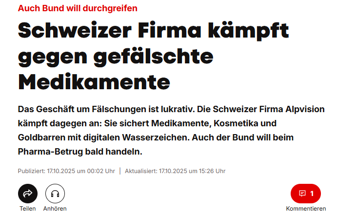 In The Media 3 Blick AlpVision