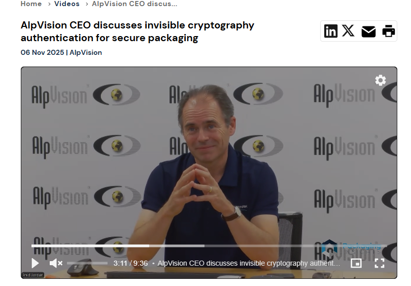 In The Media 2 AlpVision CEO discusses