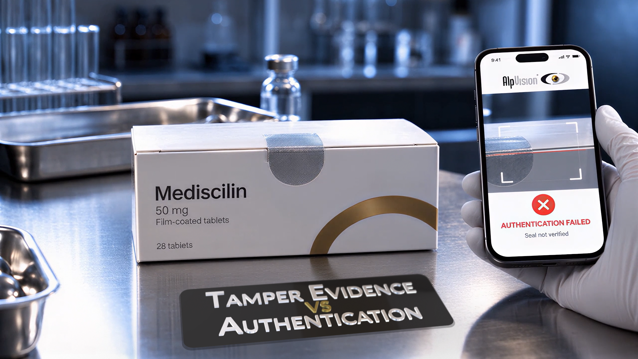 Tamper evidence vs authentication